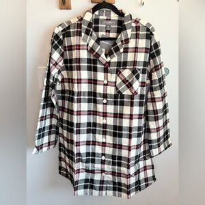Eddie Bauer Black and White Plaid Sleepwear